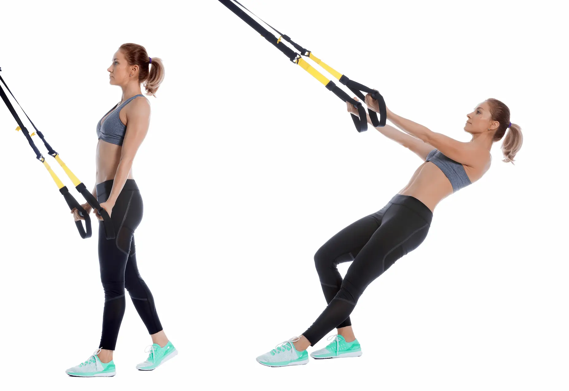TRX Straight-Arm Row faible amplitude