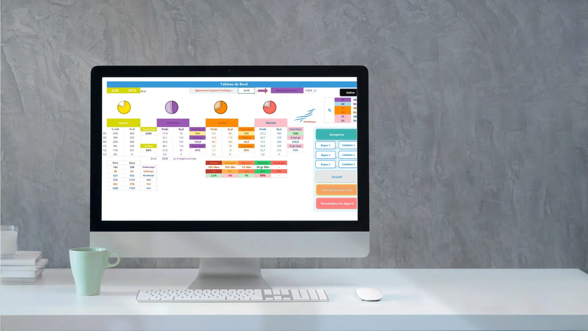 DietHelper Basic – Le logiciel idéal pour intégrer la nutrition simplement à votre coaching - Image 2